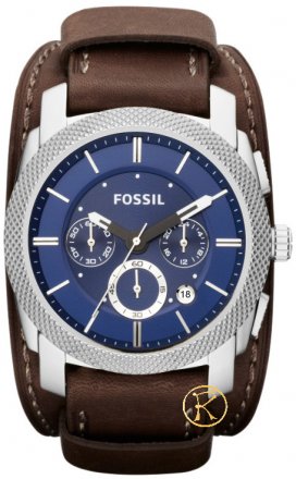 FOSSIL Machine Brown Leather Strap Chronograph FS4793