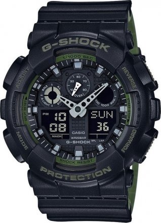 CASIO G-Shock Black Rubber Strap GA-100L-1AER