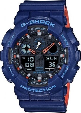 CASIO G-Shock Blue Rubber Strap GA-100L-2AER