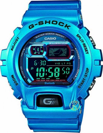 Casio GShock Bluetooth Limited Edition Light Blue Rubber Strap GB-X6900B-2ER