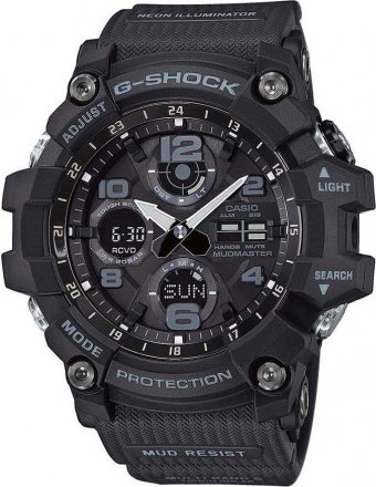 CASIO G-Shock Solar Mudmaster Black Rubber Strap GWG-100-1AER