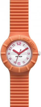 Hip Hop Orange Rubber Strap HWU0166