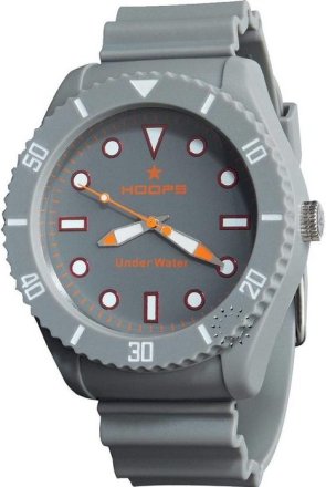 Hoops Under Water Grey Rubber Strap 2479M05