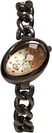 Q&Q Orange Dial Metal Bracelet 61300
