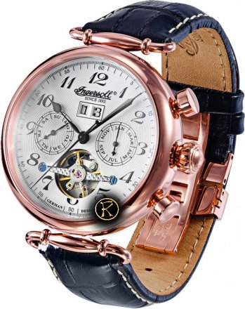 INGERSOLL WALLDORF Automatic Black Leather Strap IN1312RSL