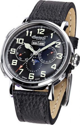 Ingersoll Black Leather Strap IN1917SBK