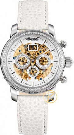Ingersoll Automatic Florida 2 White Leather Strap IN2710GWH