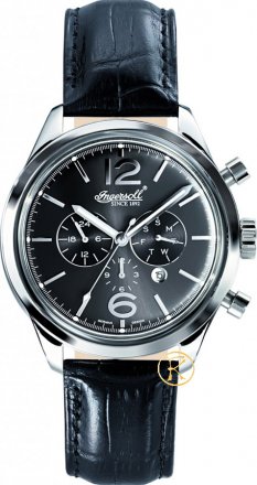 INGERSOLL Automatic Huntington Black Leather Strap IN2817BK