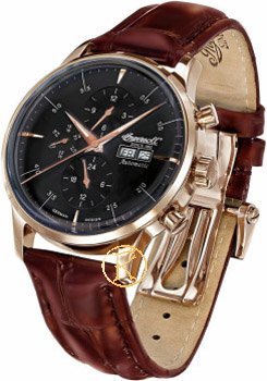 Ingersoll Columbia No1 Automatic Rose Gold Brown Leather Strap IN2819RBK
