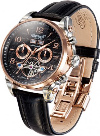 Ingersoll San Bernardino Automatic Black Leather Strap IN4514RBK