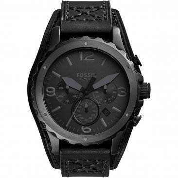 Fossil Nate Black Dial Men's Chronograph Watch JR1510