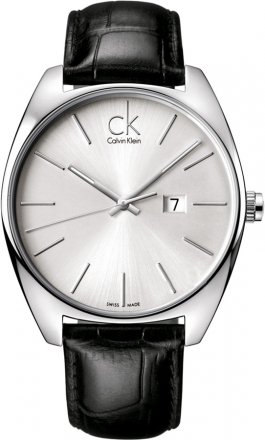 Calvin KLEIN Exchange Black Leather Strap K2F21120