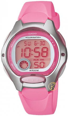 CASIO Collection Digital Pink Rubber Strap LW-200-4BVEF