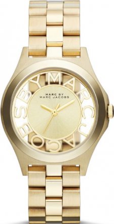 MARC BY MARC JACOBS Henry Skeleton Gold Stainless Steel Bracelet MBM3292