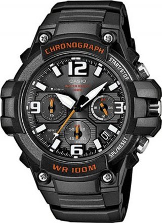 CASIO Standard Chrono Black Rubber Strap MCW-100H-1AVEF