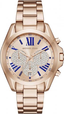 MICHAEL KORS Bradshaw Crystals Rose Gold Stainless Steel Chronograph MK6321