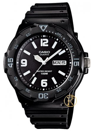 CASIO Collection Black Rubber MRW-200H-1B2V