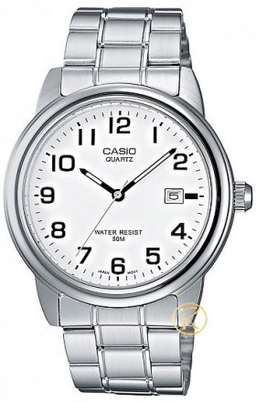 CASIO Collection White Dial-Stainless Steel Bracelet MTP-1221A-7BV