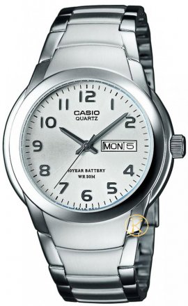 CASIO Collection Silver Dial-Stainless Steel Bracelet MTP-1229D-7AVEF