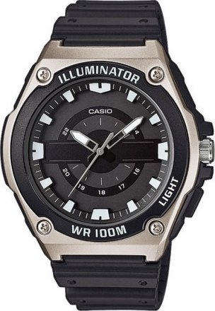 CASIO Collection Black Rubber Strap MWC-100H-1AVEF