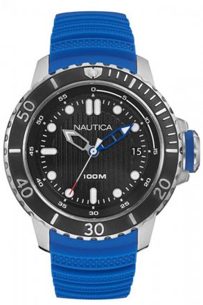 NAUTICA NMX Dive Blue Rubber Strap NAD18517G