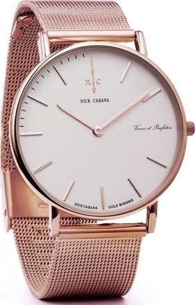 NICK CABANA Boheme Rose Gold Stainless Steel Bracelet NC010