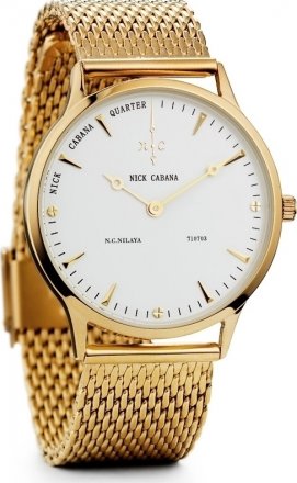 NICK CABANA Nilaya Gold Stainless Steel Bracelet NC210