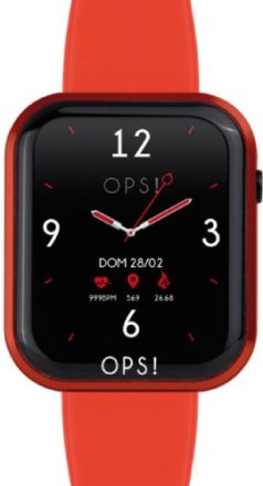 OPS!SMART CALL Red Rubber Strap OPSSW-14