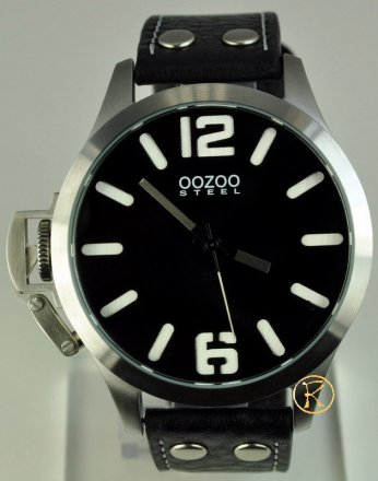 OOZOO Steel XXL Black Leather Strap OS55