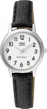 Q&Q Black Leather Strap Q925-304
