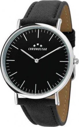 CHRONOSTAR Black Leather Strap R3751252015