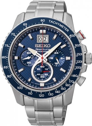 Seiko Sportura Chronograph Stainless Steel Bracelet SPC135P1