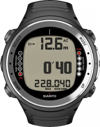 SUUNTO D4i Black Diving Computer Without USB Transmitter Rubber Strap SS016824000