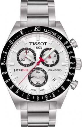 TISSOT SPORT Chronograph PRS516 Stainless Steel Bracelet T044.417.21.031.00