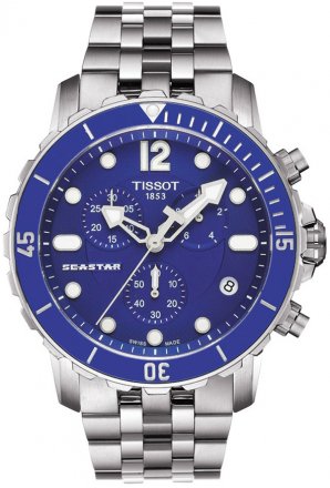Tissot Seastar Diver Chronograph Stainless Steel Bracelet T066.417.11.047.00