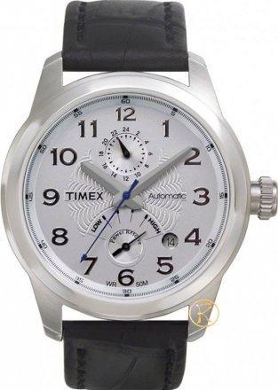 ΤΙΜΕΧ Automatic Black Leather Strap T2D951