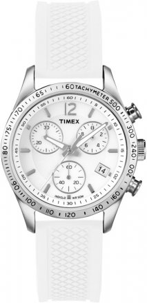 TIMEX Kaleidoskope White Rubber Chronograph T2P061