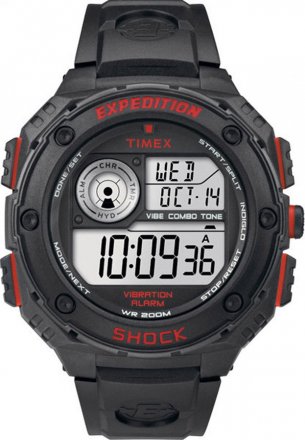 Timex Men's Expedition Vibe Shock Digital Dive Alarm Chronograph Watch T49980