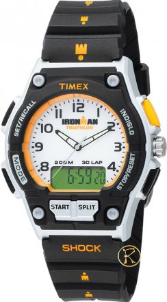 ΤΙΜΕΧ Ironman Triathlon Chronograph Black Rubber Strap T5K200