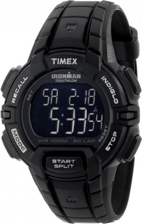 TIMEX Ironman 30 Lap Black Rubber Strap T5K793