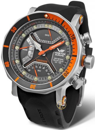 Vostok Europe LUNOKHOD 2 Chronograph black rubber TM36036205189