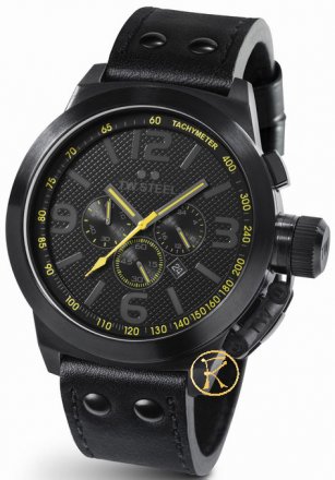 TW Steel Cool Black Yellow 50 mm TW901