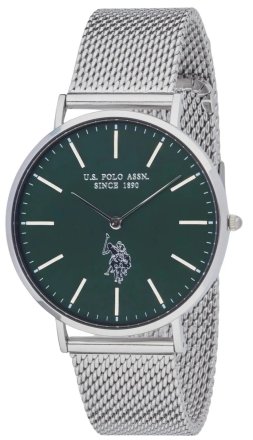U.S. Polo Assn. Austin Silver Stainless Steel Bracelet USP7258GR