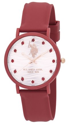 U.S. Polo Assn. Lucy Red Rubber Strap USP8265RD