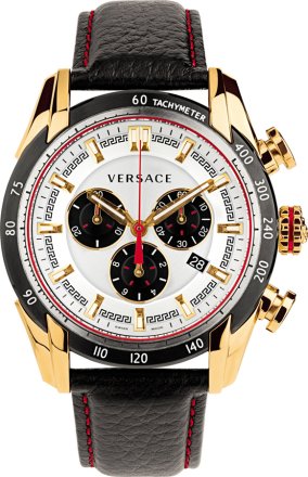 Versace Men's  V-Ray Analog Display Quartz Black Watch VDB040014