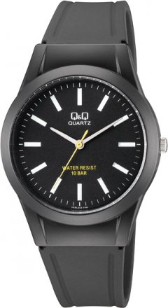 Q&Q Black Rubber Strap VQ50J025Y