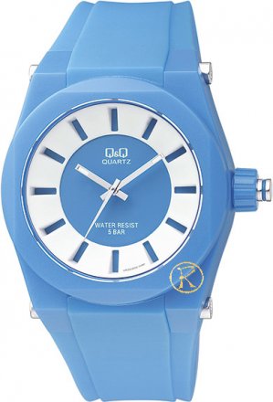 Q&Q Blue Plastic Strap VR32J001Y