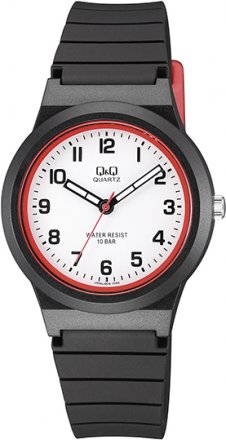 Q&Q Black Rubber Strap VR94J004Y