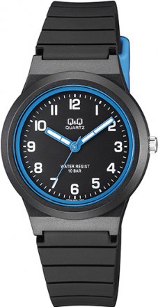 Q&Q Black Rubber Strap VR94J005Y