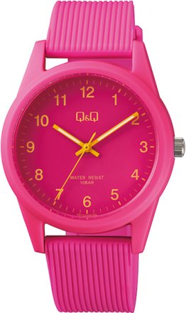 Q&Q Fuchsia Rubber Strap VS12J009Y